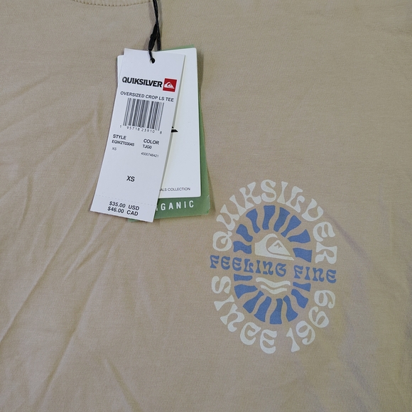 Quiksilver Tan Graphic Long Sleeve Tee - Picture 3 of 3